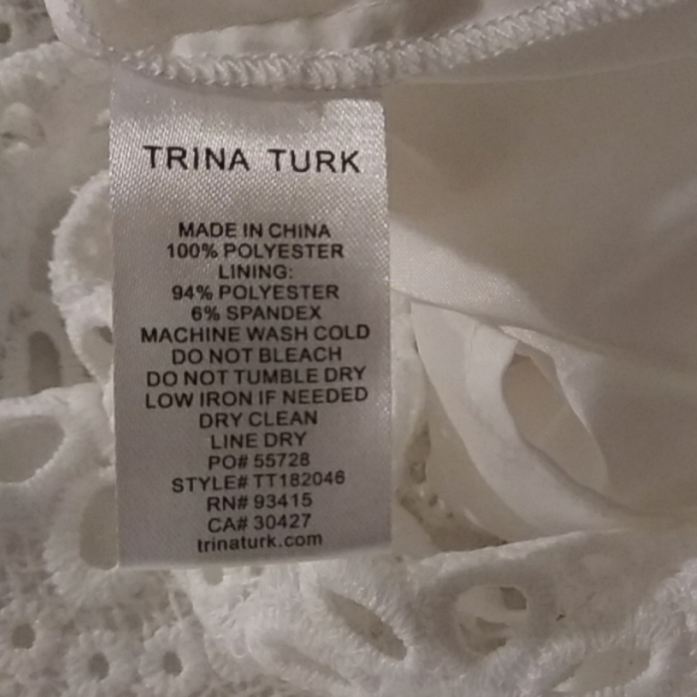 Trina Turk Lace Eyelet Dress - Picture 3 of 3